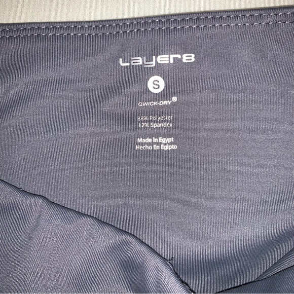 Gray Mesh-Paneled Bandage Leggings Women’s Small Athletic Exercise Pants - Picture 6 of 8